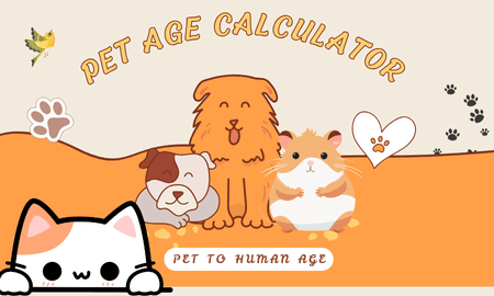 Pet Age Calculator - Convert your pet's age to human years and discover their life stage! Perfect for dogs, cats, and other pets.