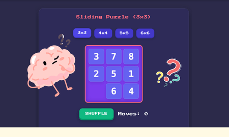 Sliding Tiles puzzle - Sliding Titles is a fun and challenging game where you slide tiles to create flowing patterns. Test your spatial reasoning and pattern recognition skills.